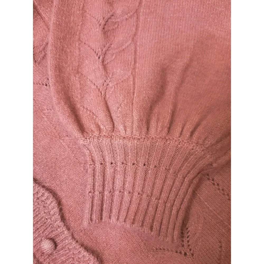 New Adrianna Papell Cardigan Womens Size Large Button Up Cottagecore Girly - Picture 5 of 12